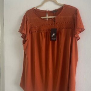Women's Rust Blouse
